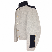Load image into Gallery viewer, Light Grey Officer Shell Jacket with Black Cuffs