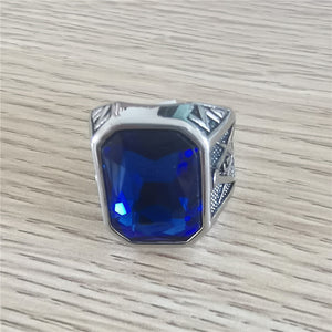 Retro Masonic Gem Men's Titanium Steel Ring | Regalia Lodge