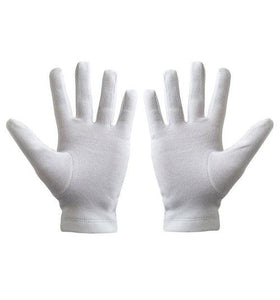 Masonic Knight Templar KT 100% Cotton Machine Embroidery white Glove (2 Pairs) | Regalia Lodge