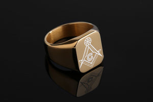 Cast Masonic Religious Ring Stainless Steel | Regalia Lodge