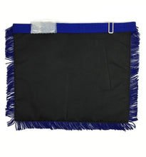 Afbeelding in Gallery-weergave laden, Masonic Blue Lodge Master Mason Apron Machine Embroidery with Fringe Blue | Regalia Lodge
