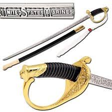 Marine Corps Uniform Officer NCO Replica Dress Sword (Gold) | Regalia Lodge