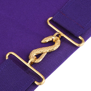 Master Mason Apron – Purple Ribbon & Bullion Tassels