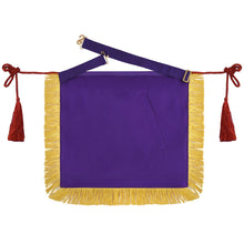 Load image into Gallery viewer, Master Mason Apron – Purple Ribbon &amp; Bullion Tassels