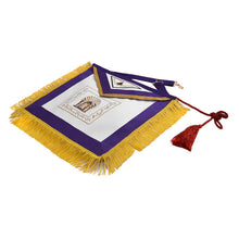 Load image into Gallery viewer, Master Mason Apron – Purple Ribbon &amp; Bullion Tassels