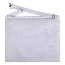Load image into Gallery viewer, Master Mason Blue Lodge Apron - Silver Bullion Embroidery With Pillars &amp; Tools