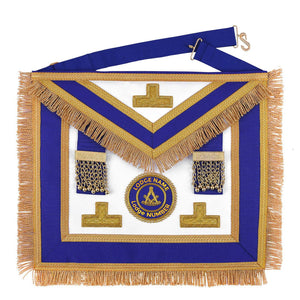 Past Master Apron – Hand Embroidery & Chain Tassels