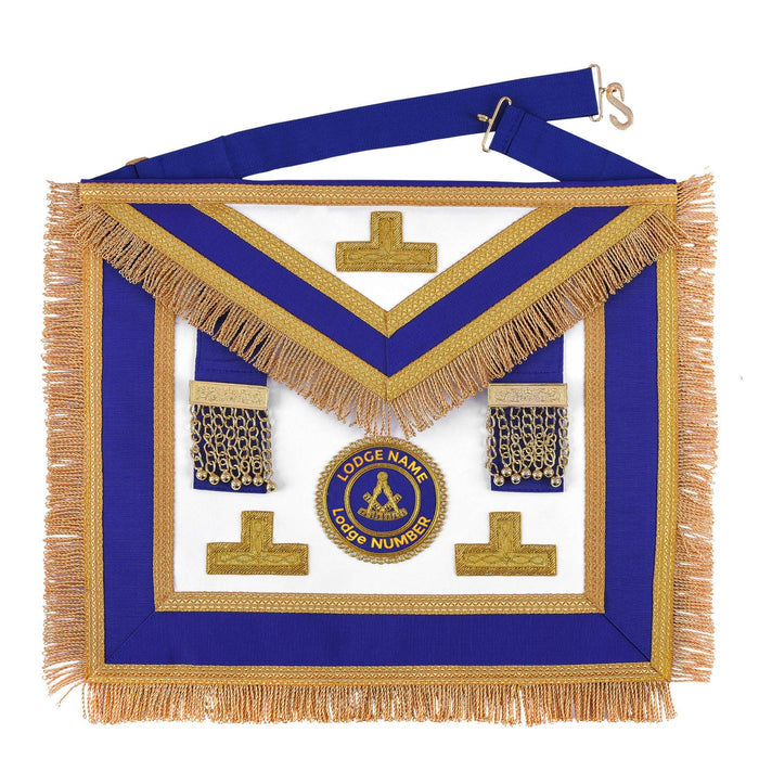 Past Master Apron – Hand Embroidery & Chain Tassels