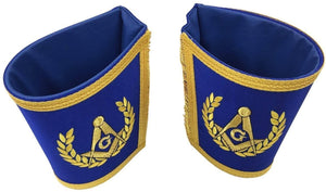 Blue Lodge Master Mason Apron with Fringe Set Apron,Collar gauntlets (Cuffs) | Regalia Lodge