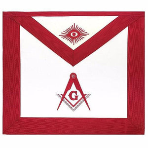 Masonic Blue Lodge Master Mason Apron Red | Regalia Lodge
