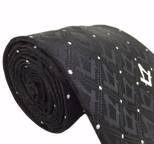 Superior Quality Masonic Tie with Square Compass & G Mason tie Black | Regalia Lodge