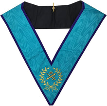 Carica l&#39;immagine nel visualizzatore di Gallery, Officers Memphis Misraim French Regulation Officer Collar Set - Machine Embroidery - Set of 9 Collar | Regalia Lodge