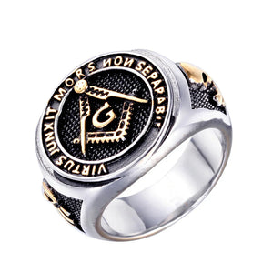 Religious Masonic Stainless Steel Ring Symbol G Ring Fashion Compass Masonic Ring Freemason Symbol Ring | Regalia Lodge
