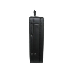 Expandable Leather Attache Briefcase Combination Locks Hard Case | Regalia Lodge