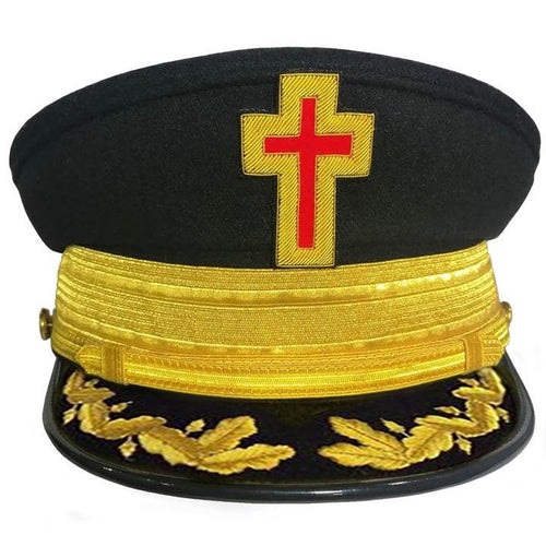 Knights Templar Dress Caps with Vinework and Gold Braid | Regalia Lodge