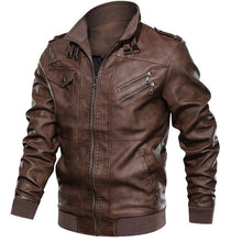 Load image into Gallery viewer, PU leather plain leather jacket hoodless | Regalia Lodge
