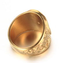 Load image into Gallery viewer, Men&#39;s Ring Vintage Masonic Titanium Steel Ring | Regalia Lodge