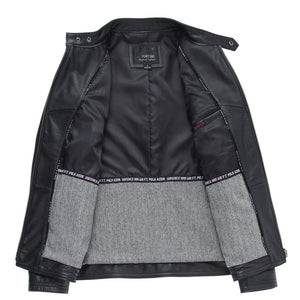 PU leather men's casual Jacket-Leather jacket for mens | Regalia Lodge
