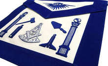 Load image into Gallery viewer, Past Master Apron - Hand Embroidered Tools Royal Blue Apron | Regalia Lodge
