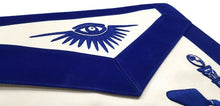 Load image into Gallery viewer, Past Master Apron - Hand Embroidered Tools Royal Blue Apron | Regalia Lodge