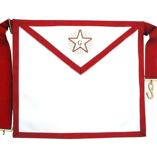 Masonic Scottish Rite AASR Fellowcraft Leather Apron | Regalia Lodge