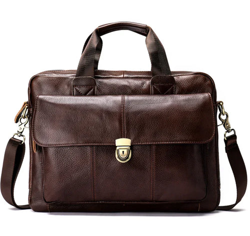 Men's business briefcase Men's Genuine cow leather briefcase Hard briefcase Men's Handbag Business Briefcase Official Briefcase Multifunctional Briefcase | Regalia Lodge