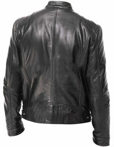 PU Leather Jacket Slim Leather Jacket | Regalia Lodge