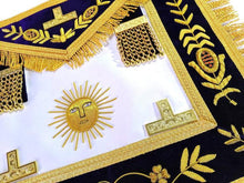 Load image into Gallery viewer, Grand Master Sun Apron Bullion Hand Embroidered Vine Work | Regalia Lodge