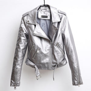 Punk style leather motorcycle Jacket-biker leather jacket-PU Leather jacket | Regalia Lodge