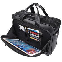 Carica l&#39;immagine nel visualizzatore di Gallery, Men&#39;s leather business briefcase Men&#39;s leather briefcase Hard briefcase Handbag Business Briefcase Official Briefcase Multifunctional Briefcase | Regalia Lodge