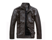Load image into Gallery viewer, Men&#39;s PU Leather Jacket-Casual Leather jacket for mens-biker Lightweight Leather jacket | Regalia Lodge