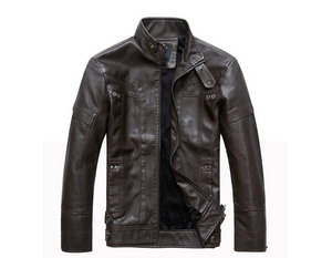 Men's PU Leather Jacket-Casual Leather jacket for mens-biker Lightweight Leather jacket | Regalia Lodge