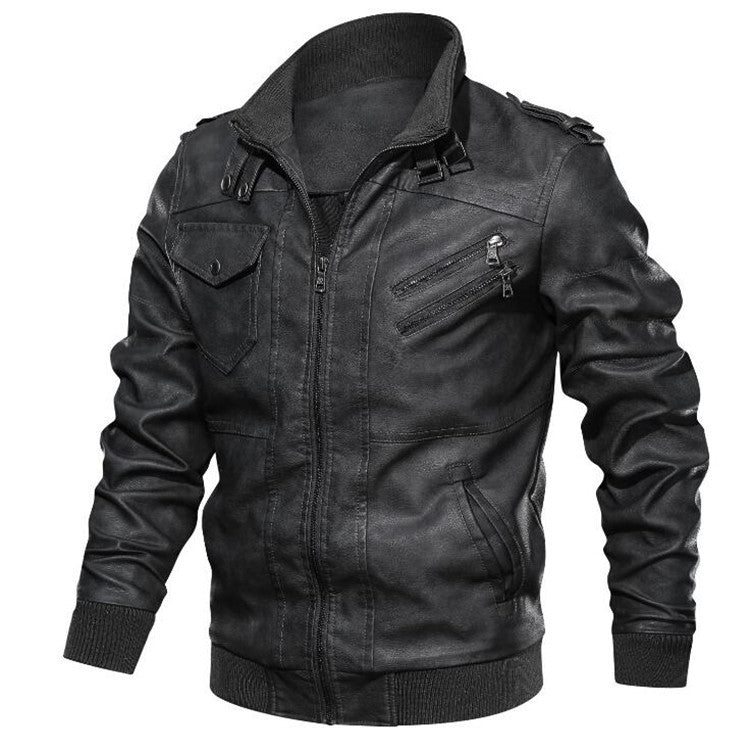 PU Leather Jacket – Hoodless Plain Style | Regalia Lodge