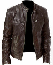 Load image into Gallery viewer, PU Leather Jacket Slim Leather Jacket | Regalia Lodge