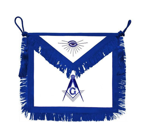 Rito York // Master Mason Hand Embroidered Signature Apron | Regalia Lodge