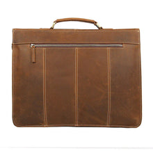 画像をギャラリービューアに読み込む, Crazy Horse Leather Briefcase Business mens briefcase cowhide layer Handbag Business Briefcase Multifunctional Briefcase | Regalia Lodge
