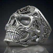 Load image into Gallery viewer, Masonic Skull Ring Domineering Men&#39;s Personality Alloy Ring | Regalia Lodge
