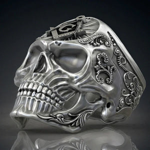 Masonic Skull Ring Domineering Men's Personality Alloy Ring | Regalia Lodge