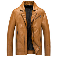 Load image into Gallery viewer, Men&#39;s Leather Jackets Leather Suits Thin Washable Leather Jackets | Regalia Lodge