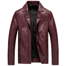Load image into Gallery viewer, Men&#39;s Leather Jackets Leather Suits Thin Washable Leather Jackets | Regalia Lodge