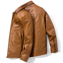 Load image into Gallery viewer, Men&#39;s Leather Jackets Leather Suits Thin Washable Leather Jackets | Regalia Lodge