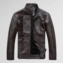 Load image into Gallery viewer, Men&#39;s PU Leather Jacket-Casual Leather jacket for mens-biker Lightweight Leather jacket | Regalia Lodge