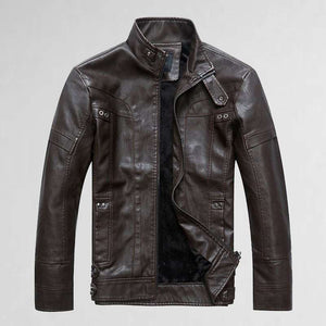 Men's PU Leather Jacket-Casual Leather jacket for mens-biker Lightweight Leather jacket | Regalia Lodge