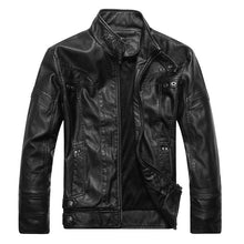 Load image into Gallery viewer, Men&#39;s PU Leather Jacket-Casual Leather jacket for mens-biker Lightweight Leather jacket | Regalia Lodge