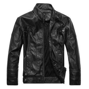 Men's PU Leather Jacket-Casual Leather jacket for mens-biker Lightweight Leather jacket | Regalia Lodge