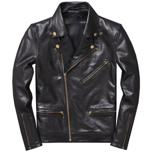 Lightweight Leather Sheepskin Motorcycle Jacket Single Coat | Regalia Lodge