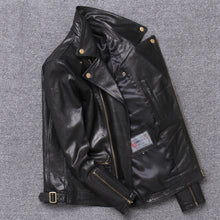 Load image into Gallery viewer, Lightweight Leather Sheepskin Motorcycle Jacket Single Coat | Regalia Lodge