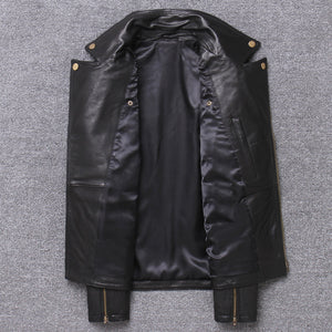 Lightweight Leather Sheepskin Motorcycle Jacket Single Coat | Regalia Lodge