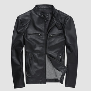 PU leather men's casual Jacket-Leather jacket for mens | Regalia Lodge