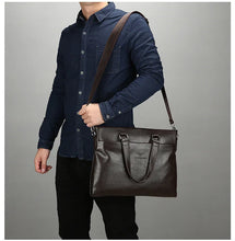 画像をギャラリービューアに読み込む, Men&#39;s business Synthetic leather briefcase Hard briefcase Handbag Business Briefcase | Regalia Lodge